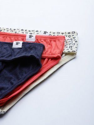 Roadster Women Pack of 3 Basic Cotton Briefs RDST-PRT-BIK-NEW-003