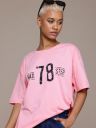 Roadster Typography Printed Drop-Shoulder Sleeves T-shirt...