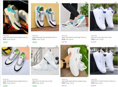 Roaster Men’s Casual Shoes upto 83% off starting From Rs.315