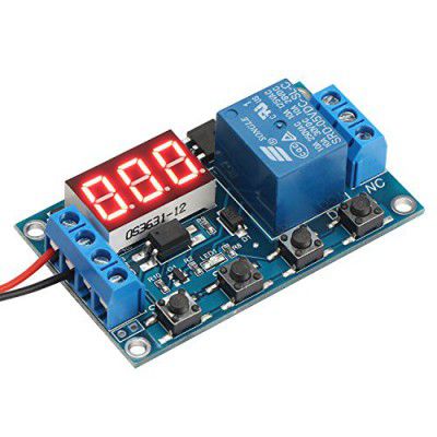 Robocraze DC 6V To 30V One Way Relay Module Delay Power Off Disconnection Trigger Delay Cycle Timing Circuit Switch