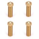 Robocraze V6 Volcano Brass Length Extruder Nozzle 1.75mm x 1.2mm (Pack of 4)...