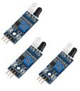 Robotbanao Infrared Obstacle Avoidance IR Sensor Module With LED Indicators - LM393 Chip - Proximity Sensor - Pack Of 3...