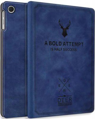 Robustrion Cover for Samsung Galaxy Tab A9+ Cover Case 11 inch, Deer Flip Cover Case for Samsung Tab A9 Plus Tablet Cover/Galaxy Tab A9+ Cover [SM-X210/X216B] - Blue