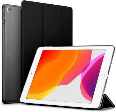Robustrion Smart Trifold Hard Back Flip Stand Case Cover for iPad 10.2 Cover iPad 7th 8th Generation Case - Black