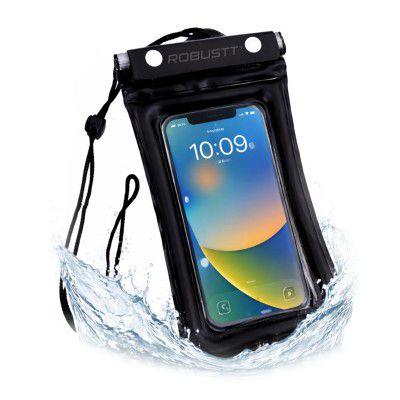 Robustt Floating Waterproof Mobile Pouch with Neck Lanyard