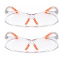 Robustt Scratch-resistant, UV-protected | goggles (Transaparent, Pack of 2)...