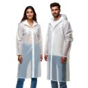 Robustt Unisex Raincoat With Hood - Transparent (Pack of 2) ...