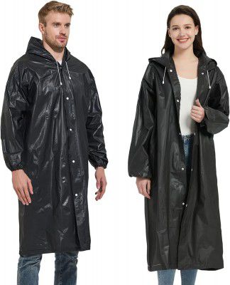 Robustt Unisex Raincoat With Hood | Waterproof Rain Poncho | EVA Material | Universal Size | Raincoat for Men and Women