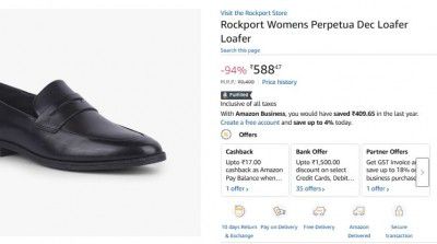 Rockport Womens Perpetua Dec Loafer Loafer