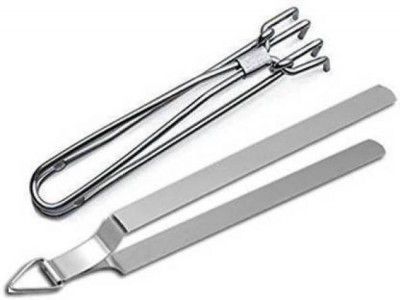Rocksy UTANJHU78 ekaum 26 cm Utility Tong Set  (Pack of 2)