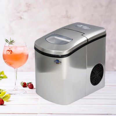 Rockwell Stainless steel Ice Cube Maker, 9 Cubes in 8 Minutes, 12kg Daily Output (IM-18)