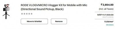 Croma Loot : RODE VLOGVMICRO Vlogger Kit for Mobile with Mic