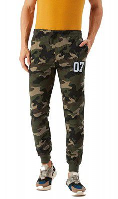 Roden Mens Cotton Slim Fit Camouflage Track Pants