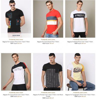 Ajio : Upto 71% Off On Jack And Jones Clothing