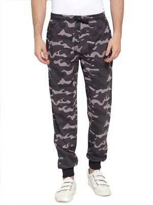 RodZen Mens Cotton Slim Fit Camouflage Track Pants