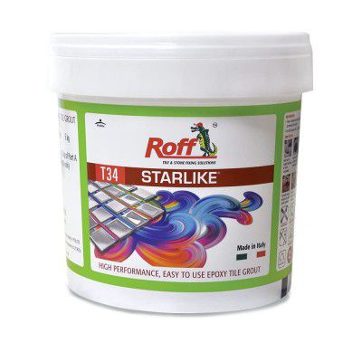 ROFF STARLIKE | [1 KG STEEL GREY] 2 component | High performance epoxy grout with patented quartz technology