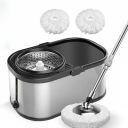 Rokoo 360 Degree Spin Stainless Steel Bucket Mop (Silver)...