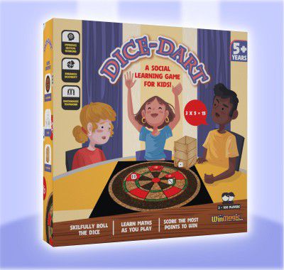 Rolling Dice Dart Board Game|2-4 Players|Made In India