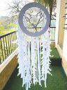 Rooh Dream Catcher ~ Big White Flower (16 inch) ~ Handmade Hangings for Positivity...