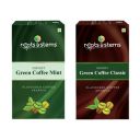 roots & stems Instant Green Coffee Mint Classic Premix Extract Powder with Probiotic in Sachets | Arabica, Robusta Flavoured Coffee | 100g (5gx20 Sachets) Pack of 2...
