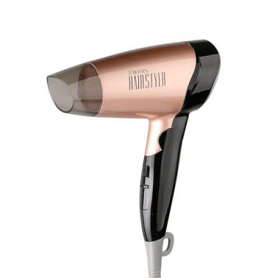 Roots Hair Dryer For Women - Ideal For Blowing/Drying - 1200 Watt Foldable Hair Dryer - 2 Heat Speed Setting - Brown