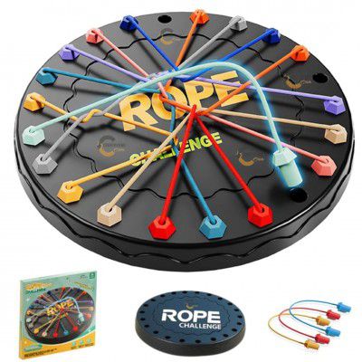 Rope Knot Untying Challenge Puzzle | Twisted Ropes Untangle Board Game for Kids 
