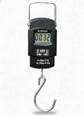 RORIAN Electric Portable Digital Hanging Scale – 110lb/50kg High Precision Portable Hook Scale with Backlit LCD