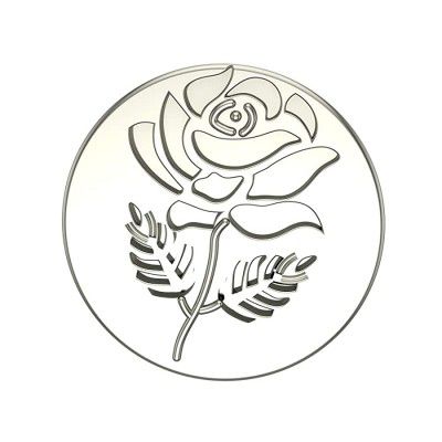 Rose 1 gm 999 Purity Silver Coin