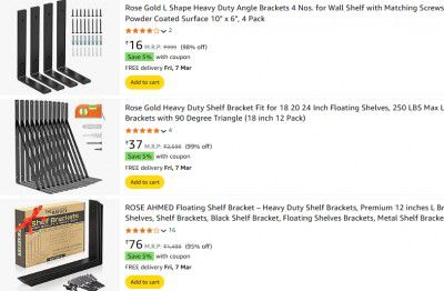 Rose Gold Brackets Upto 99% off + Extra 5% Off Coupons Starting From Rs.16