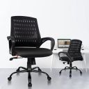 Rose® Mesh Mid-Back Ergonomic Office Chair | Study Chair | Revolving Chair | Computer Chair | Work from Home (Blazia) (Black)...