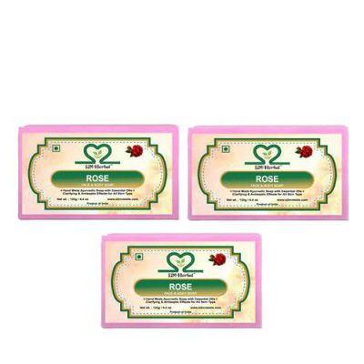 Rose Water Soap - Pack of 3 (3 x 125 g)