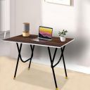 Rosebell Space-Saving Printed Folding Table – Sturdy Metal Legs, Durable Engineered Wood, Portable, Versatile, Modern Standing Desk for Home or Office Use...