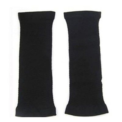 ROSENICE 1 Pair Slimming Compression Arm Shaper Fat Buster Off Cellulite Slimming Wrap Belt Band Burn Fat Weight Loss Arm Shaper for Women Lady Girl (Black)