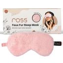 Ross 100% Mulberry Silk Faux Fur Sleep Mask Eye Mask, Super Smooth for Blind Fold (Pink - Fur)...