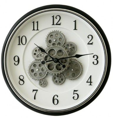 Rotating Gear Wall Clock -16inch (Oxide Copper)