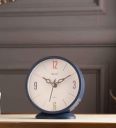 Round Mini Analog Blue Plastic Table Clock...