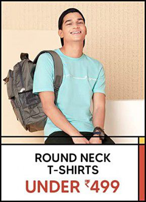 Round Neck T-Shirts Under 499