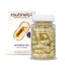 Routinely Plant Based Multivitamin for Women 50 Plus | Multi Vitamin Tablets Support Bone Health, Immunity, Skin & Hair Growth | Vegan, Non-GMO, Mint-Enhanced Liquid-Fill - 30 Capsules...