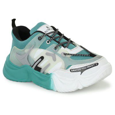 ROWLANS Women's Synthetic Leather Comfortable/Running Lace-Ups Sports Shoes