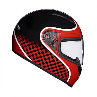 Royal Enfield Finish Line Full Face with Visor Helmet Red (L) 60 cm(RRGHEJ000020)