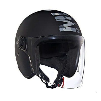 Royal Enfield Flip-up Coopter Camo MLG Helmet with Clear Visor Matt Black, Size: XL(61-62cm)