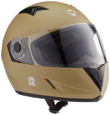 Royal Enfield ISI Certified Full Face Helmet with clear Visor(Desert Storm-Size: XL)