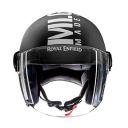 Royal Enfield ISI Certified Open Face Riding MLG Helmet with Clear Visor Matt Black Size: XL(61-62Cm)...