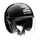Royal Enfield Open Face MLG Riding Helmet with Clear Visor Gloss Black, Size: M( 57-58Cm) Impact Protection, Excellent Scratch Resistance, Anti-Microbial Fabric...
