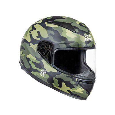 Royal Enfield Street Prime Crackling Camo Full Face ISI DOT ECE Certified Helmet Desert Strom Camo (L)60 CM (RRGHEM000095)