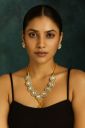 Royal Kundan Polki Necklace & Earring Set...
