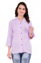ROYALICA Women Regular Fit Self Design Casual Shirt (RF_269_Lavender...