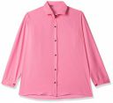 ROYALICA Womens Pink Solid Polycotton Regular Fit Full Sleeve Shirt, XXL Size...
