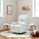 Royaloak Pearl Fabric Recliner Single Seater | Fabric | Tufting Design | High Backrest | Pocket Spring for Extra Comfort | Sturdy Footrest | Heavy-Duty Metal Support | Chair Recliner...