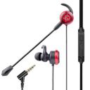 RPM Euro Games Gaming Earphones Wired with Detachable Mic | for Mobile Phones, PC, Tablet, PS4, PS5 (Red)...